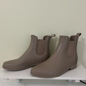 A new day | Women’s Taupe Ankle Rain Boots | Size 10